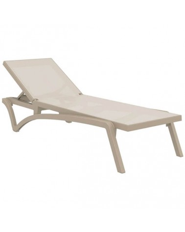 Pacific Ξαπλώστρα Πολυπροπυλενίου Taupe Taupe 193x68x35cm