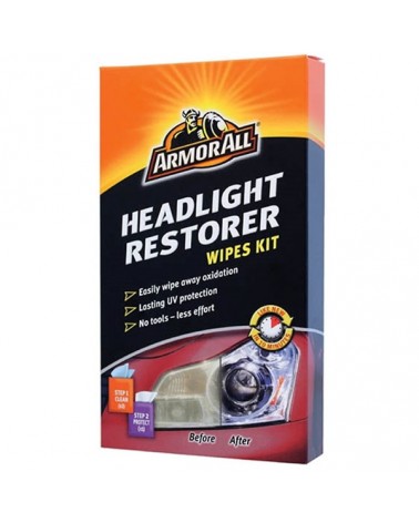 Armor All Καθαριστικό Φαναριών Headlight Restorater Wipes Kit