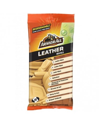 Armor All Υγρά Μαντηλάκια Για Δέρματα Leather Flow Wipes 20τεμ.