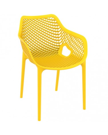 Air XL Πολυθρόνα Πολυπροπυλενίου Yellow 57x60x81cm