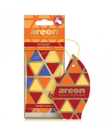 Areon Mosaic Αρωματικό Δεντράκι Αυτοκινήτου Sweet Gold