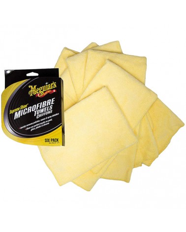 Meguiar's Supreme Shine Microfiber Towel Πετσέτα Μικροϊνων 6 Τεμάχια (X2035)