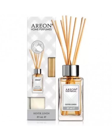 Areon Home Perfume Αρωματικό Χώρου Με Sticks Silver Linen 85ml