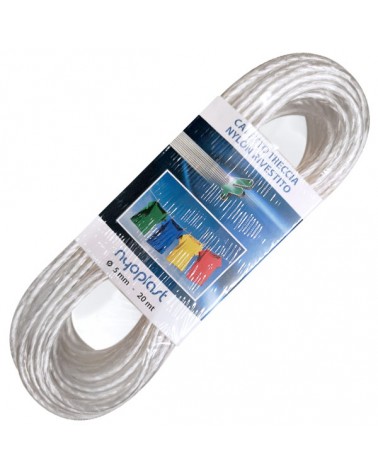 Ενισχυμένο Συρματόσχοινο Nylon PVC Διάφανο O5mm x 20m (2040)