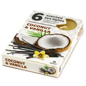 Κερί Ρεσώ Με Άρωμα Coconut & Vanilla Σετ 6 Τεμαχίων