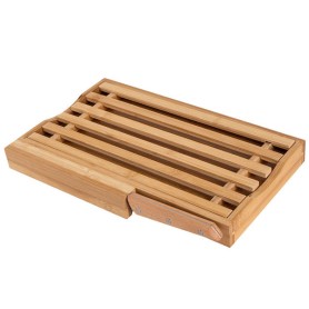 Επιφάνεια Κοπής Bamboo Essentials Με Μαχαίρι Ψωμιού 35.5x22x3.5cm