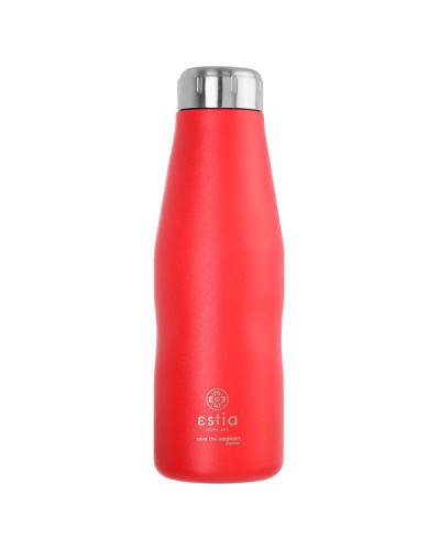 Θερμός Travel Flask Save The Aegean Scarlet Red 500ml