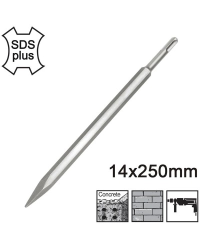 Βελόνι SDS Plus 14x250mm DBC0112501 Ingco