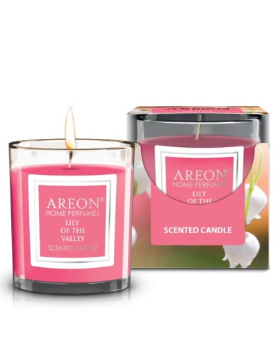 Areon Scented Candle Αρωματικό Κερί Lily Of The Valley 120gr