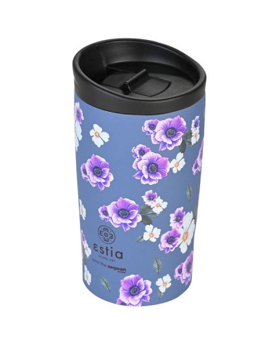 Θερμός Travel Mug Save The Aegean 350ml Garden Blue