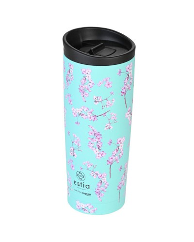 Θερμός Travel Mug Save The Aegean 450ml Blossom Green