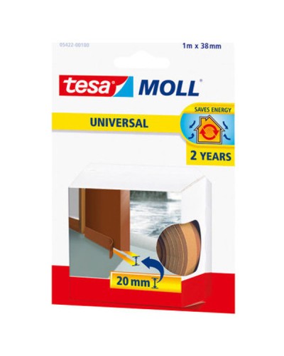 Tesa Αφρώδες Μονωτικό Υλικό Καφέ Universal Tesamoll® 1m x 38mm