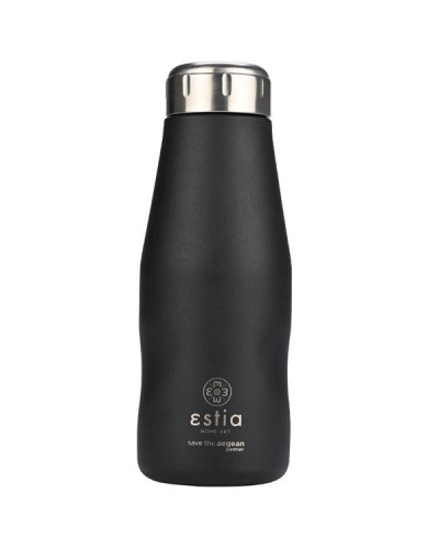 Θερμός Travel Flask Save The Aegean 350ml Midnight Black