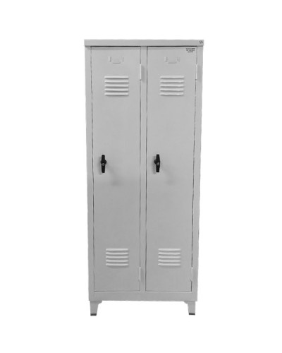 Φοριαμός Locker Γαλβανιζέ 2 Θέσεων Γκρι 170x68x40cm