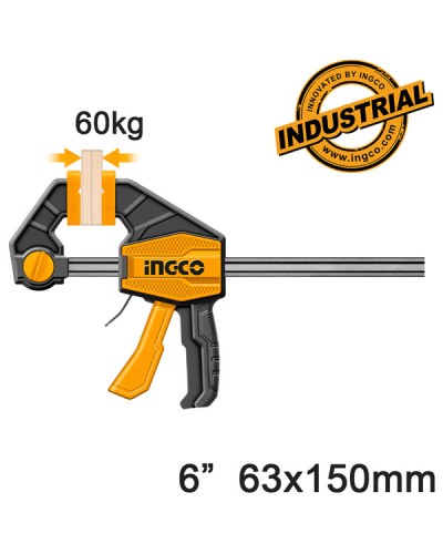 Σφιγκτήρας Μαραγκών Αυτόματος 6" HQBC01601 Ingco