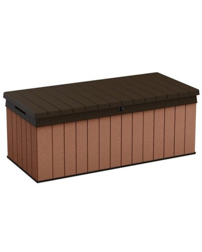 Keter Darwin Πλαστικό Μπαούλο Αποθήκευσης Wood Brown 380lt 132x56x47cm