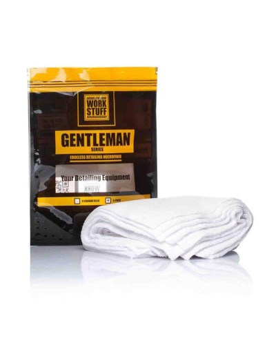 Work Stuff Gentleman Basic Πανί Γυαλίσματος Άσπρο 350gsm 40x40cm Σετ 5 Τεμαχίων