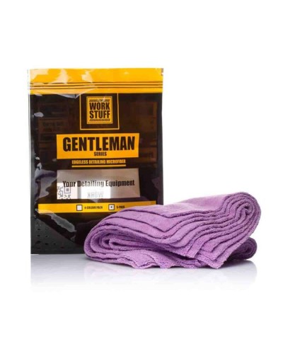 Work Stuff Gentleman Basic Πανί Γυαλίσματος Μωβ 350gsm 40x40cm Σετ 5 Τεμαχίων