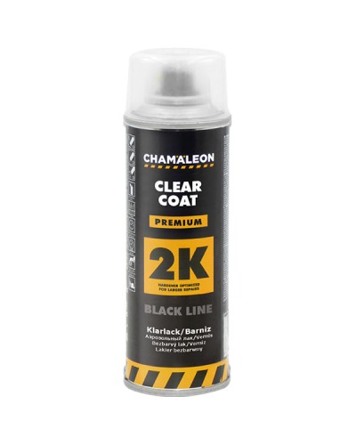 Chamaleon 2K Aerosol Clear Coat Premium Black Line Διάφανο Βερνίκι 2 Συστατικών 500ml