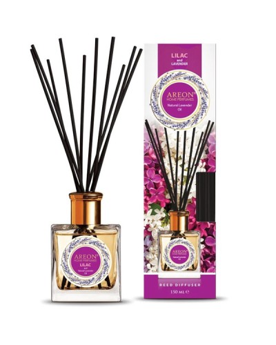 Areon Home Perfume Αρωματικό Χώρου Με Sticks Lilac And Lavender Oil 150ml