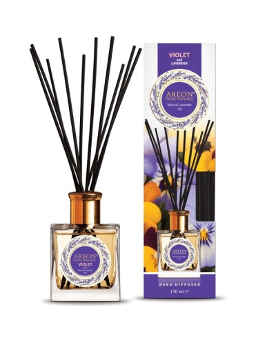 Areon Home Perfume Αρωματικό Χώρου Με Sticks Violet And Lavender Oil 150ml