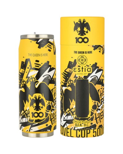 Θερμός Travel Cup AEK BC Edition The Queen Is Here 500ml