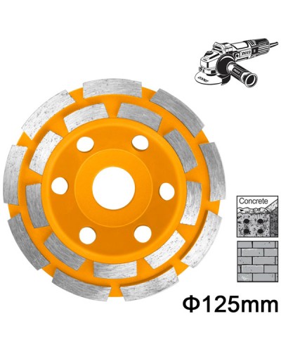 Δίσκος Λείανσης Δομικών Υλικών 125mm CGW021251 Ingco