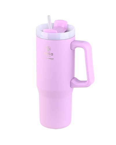 Θερμός Straw Tumbler XL Save The Aegean 900ml Lavender Purple