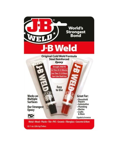 J-B Weld™ Original Cold-Weld Formula Steel Reinforced Epoxy Twin Tube Κόλλα 2 Συστατικών Γενικής Χρήσης 2x28.4gr