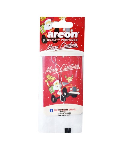 Areon Merry Christmas Αρωματικό Αυτοκινήτου Christmas Biscuit